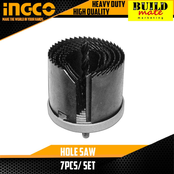 INGCO Hole Saw 7PCS/SET AKHS702 •BUILDMATE• IHT