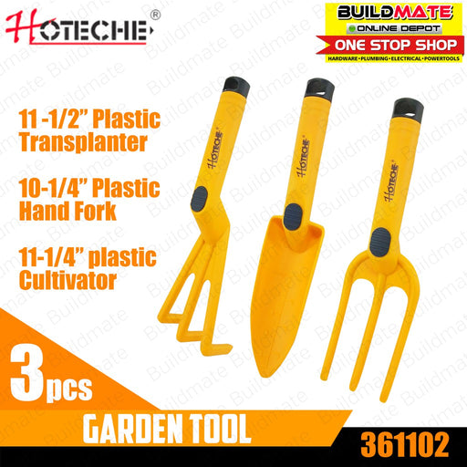 HOTECHE Plastic Transplanter , Hand Fork & Cultivator Garden Tools 3PCS/SET 361102 •BUILDMATE•
