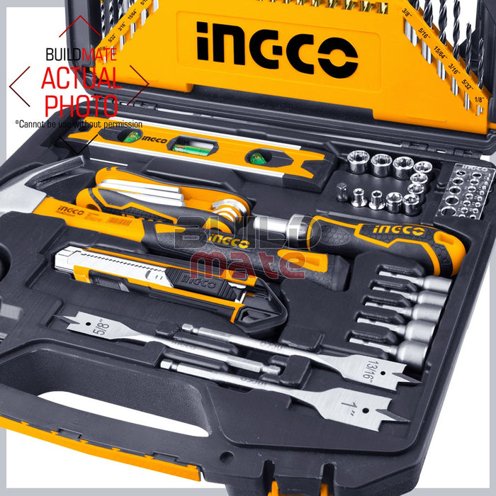 INGCO 120PCS SET Hand Tools Accessories UHKTAC011201 +FREE PUTTY TROWEL •BUILDMATE• IHT