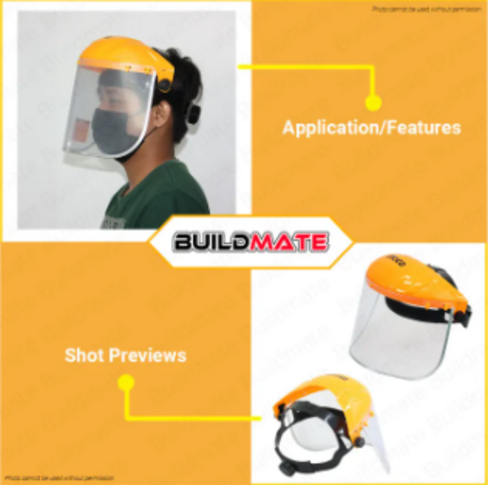 INGCO Face Shield Protector HFSPC01 HFSPC32 100 ORIGINAL / AUTHENTI
