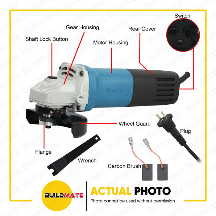 DONG CHENG Angle Grinder 800W DSM08-100 •BUILDMATE•