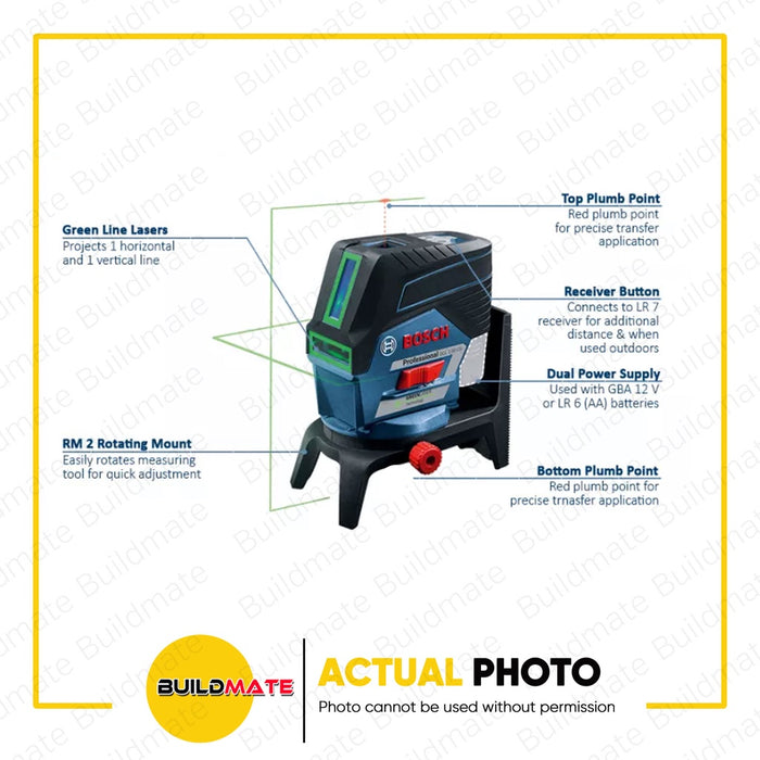BOSCH Professional GCL 2-50 CG (AP) Professional Combi Laser Cross Line Level 0601066H80 •BUILDMATE• BMT