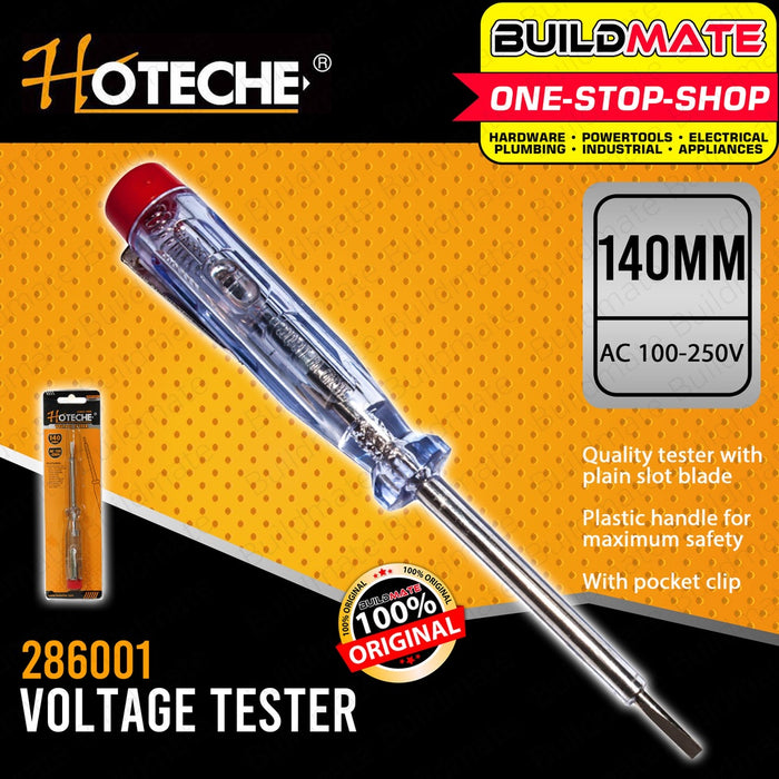 HOTECHE Voltage Tester 140mm Plastic Handle HTC-286001 100% ORIGINAL / AUTHENTIC •BUILDMATE•