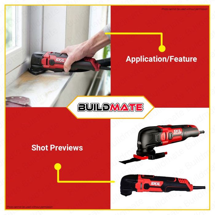 SKIL Oscillating Multi-function Tool 300W with LED Light MF1E1491DB •BUILDMATE•