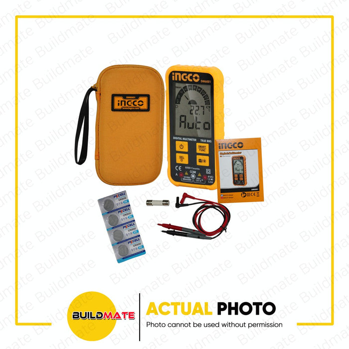INGCO Digital Multimeter True RMS 6000 counts DM6001 + FREE TROWEL •BUILDMATE• IPT