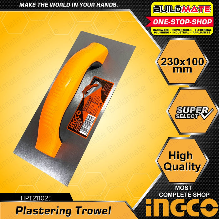 INGCO Plastering Trowel 230x100mm Super Select HPT231025 •BUILDMATE• IHT