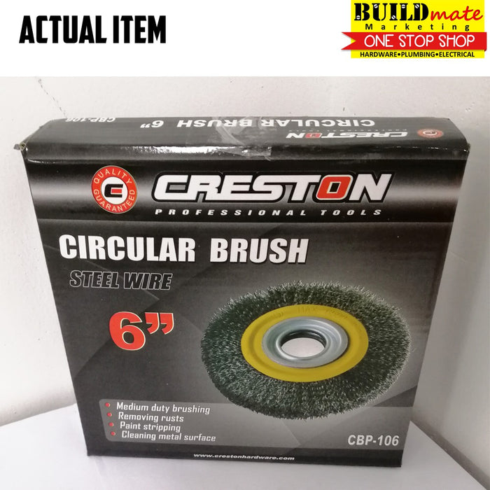 CRESTON Circular Wire Brush 6" / 8"