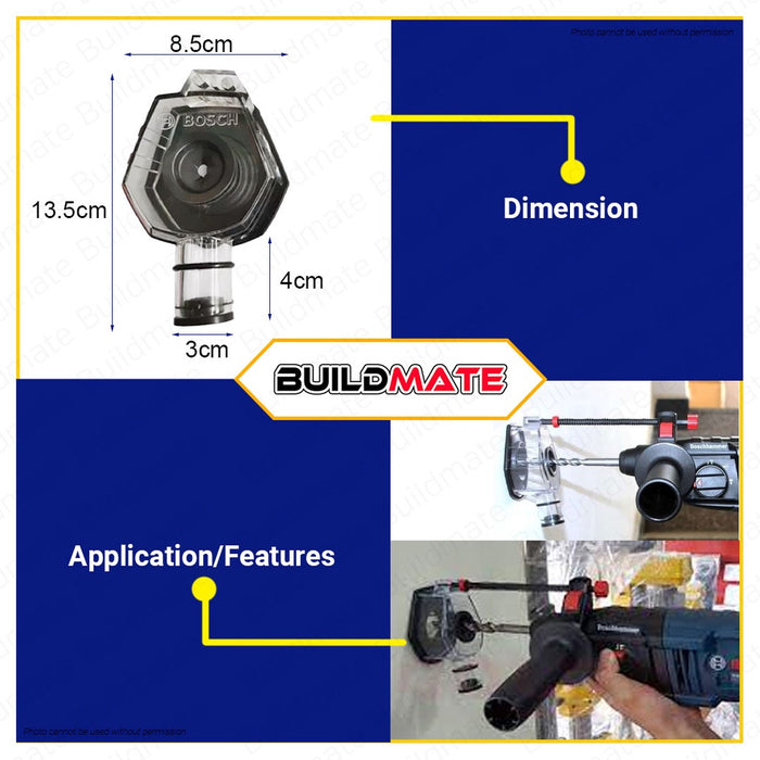 Bosch Professional Dust Store Adapter For Drill Dust Free Solution GDE 24 1600A01M9V •BUILDMATE• BPT
