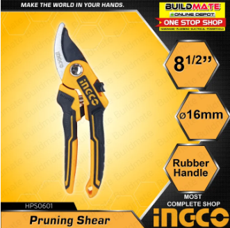 INGCO Pruning Shear 8.5" 220mm HPS0601 •BUILDMATE• IHT