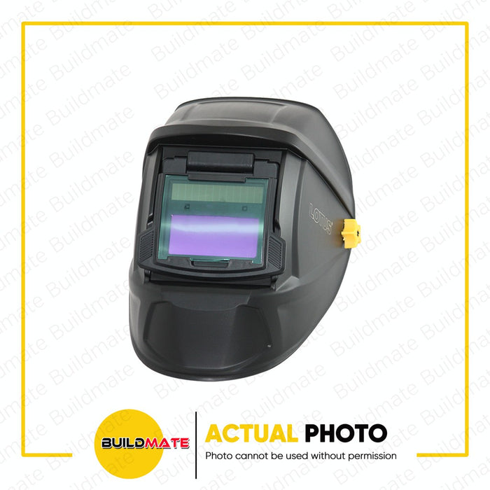 BUILDMATE Lotus Solar Powered Auto Darkening Welding Helmet Mask Iron Man Welder Eyes and Face Safety Protection LTWH300