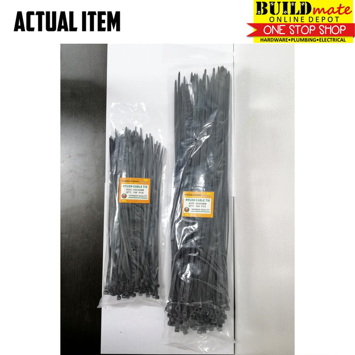 PROMAN Nylon Cable Tie 100PCS High Quality WHITE | BLACK  SOLD PER PACK •BUILDMATE•
