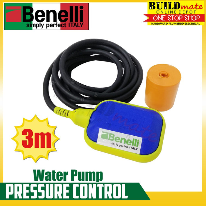 BENELLI ITALY Water Pump Pressure Control Float Switch 3Meters •BUILDMATE• 