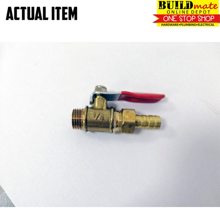 PROMAN Ball Valve Brass 1/4" •BUILDMATE•