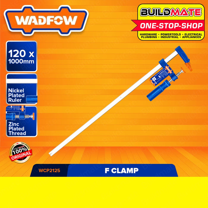 WADFOW F CLAMP 120X800MM | 120X1000MM [SOLD PER PIECE] Metalworking Sliding Clamp •BUILDMATE• WHT