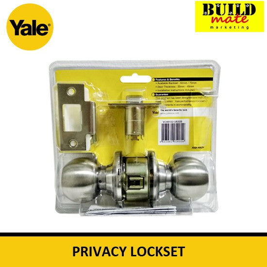 YALE Privacy Bathroom Cylindrical Lockset VCA5122 US32D •BUILDMATE•