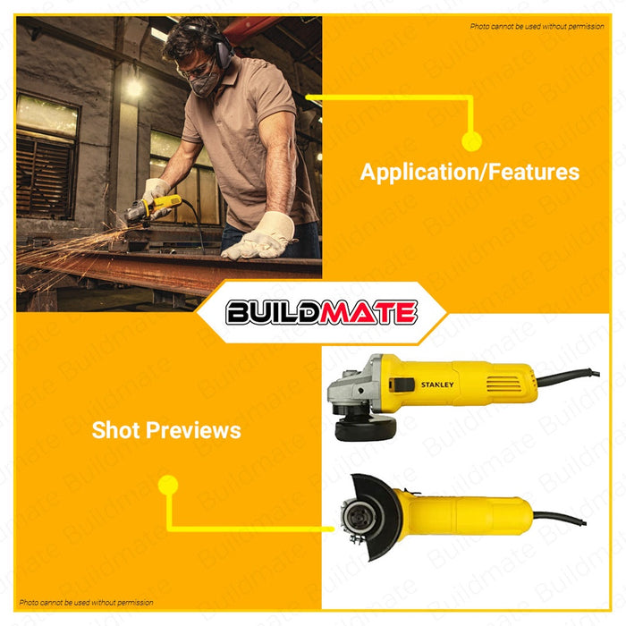 STANLEY Angle Grinder Kit 620W SG6100A-B1 •BUILDMATE• SPT
