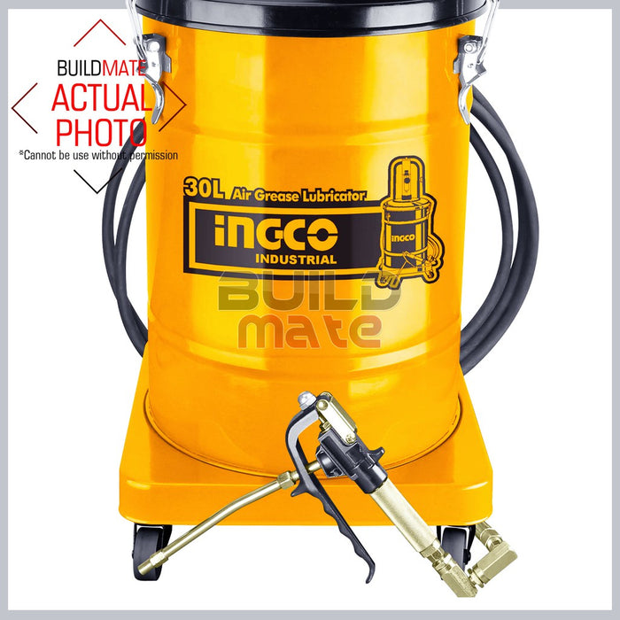 INGCO Air Grease Lubricator 30L Pneumatic Greasing Machine, Cars, Motors AGL02301 •BUILDMATE• IPT