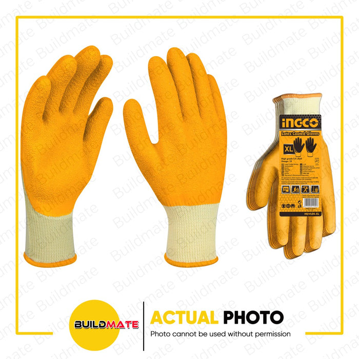 INGCO Latex Gloves XL HGVL04-XL •BUILDMATE• IHT