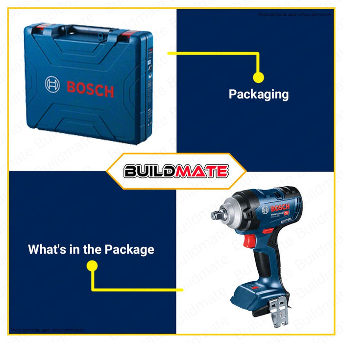 [10.10] BOSCH Professional Impact Driver Drill Wrench Solo 18V GDS18V-400 06019K00K1•BUILDMATE• BLC
