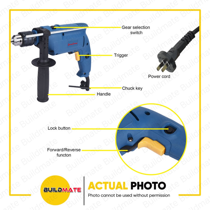 DONG CHENG Electric Impact Drill 500W DZJ02-13 •BUILDMATE•
