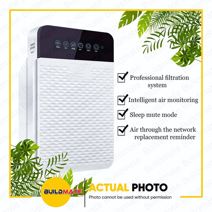 Basic Air Basic Air Purifier Air Circulator 5 Layers Filtration 3 Speed Control ...