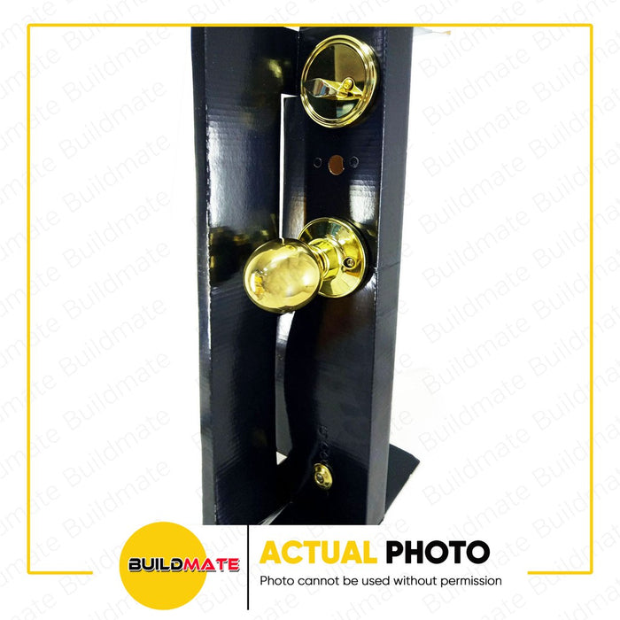BUILDMATE Powerhouse PRO SERIES Entrance Handle Set PH8001PBET Brass Finish US3 - PHDH