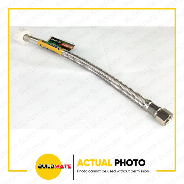 WATERHOUSE by POWERHOUSE Stainless Flexible Hose For Water Closet 3/8" x 7/87" x 12" •BUILDMATE•