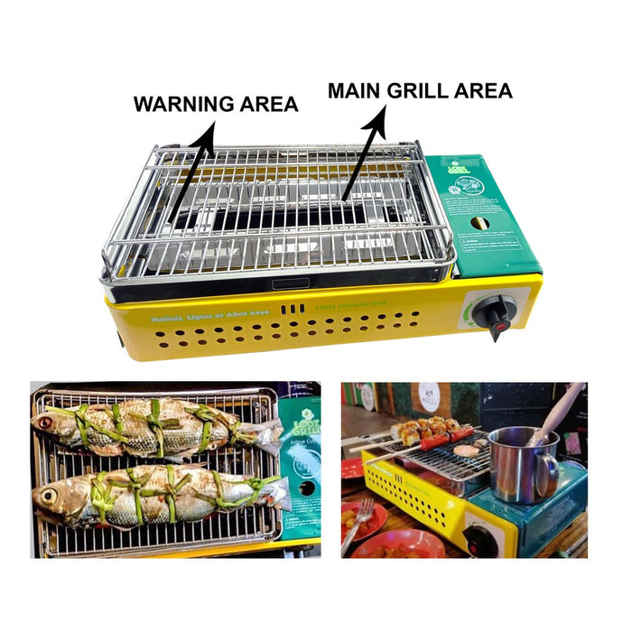 LODI LPG INFRARED GRILLER Stainless Gas Grill with Case for Samgyumpsal LIG-08 •BUILDMATE•
