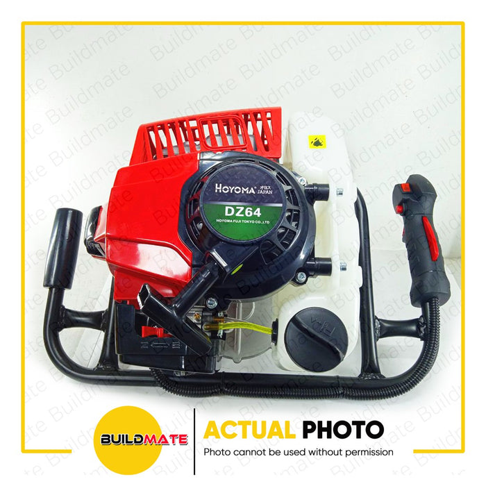 HOYOMA GAS 2 Stroke Earth Auger Post Hole Digger Ground Drill DZ64 + AUGER BIT 150mm •BUILDMATE• HYMPT