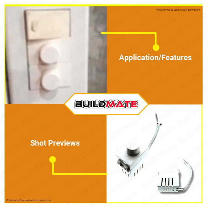 OMNI Dimmer Switch 500W WDM-502 •BUILDMATE•