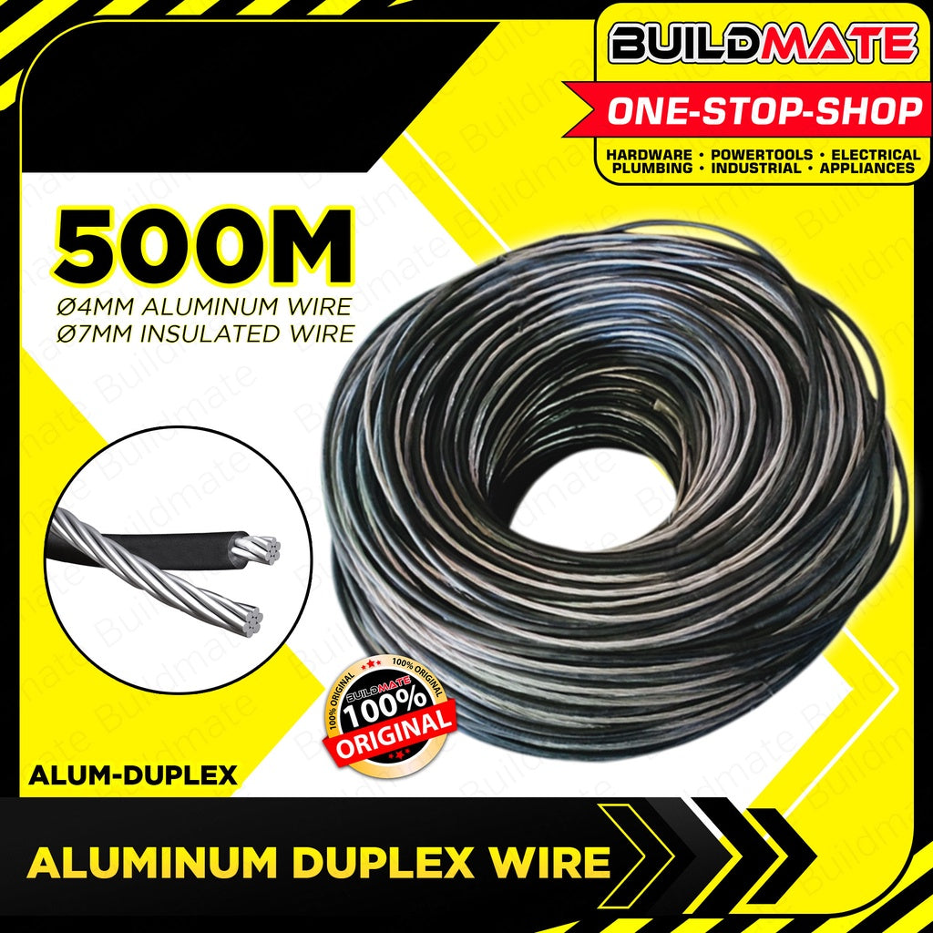 Aluminum Duplex Wire Service Drop Wire 6/7 x 500 Meter 100% ORIGINAL ...
