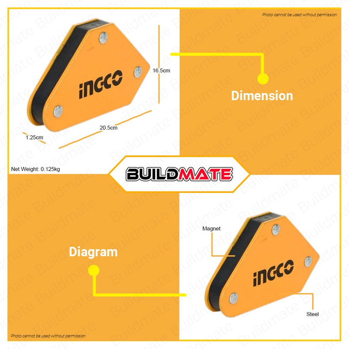 INGCO  Magnetic Welding Holder Set 4 PCS/SET 10lbs AMWH4001 •BUILDMATE• HT2