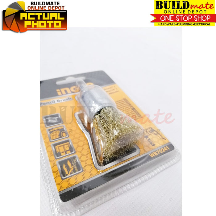 INGCO End Pencil Brush for Drill Ø25mm WB70241 •BUILDMATE• IHT