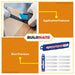 WADFOW 10 PCS Snap-off Knife Blades Set 18mmx100m Handy Utility Knife Cutter Stainless WMK1K18 WHT