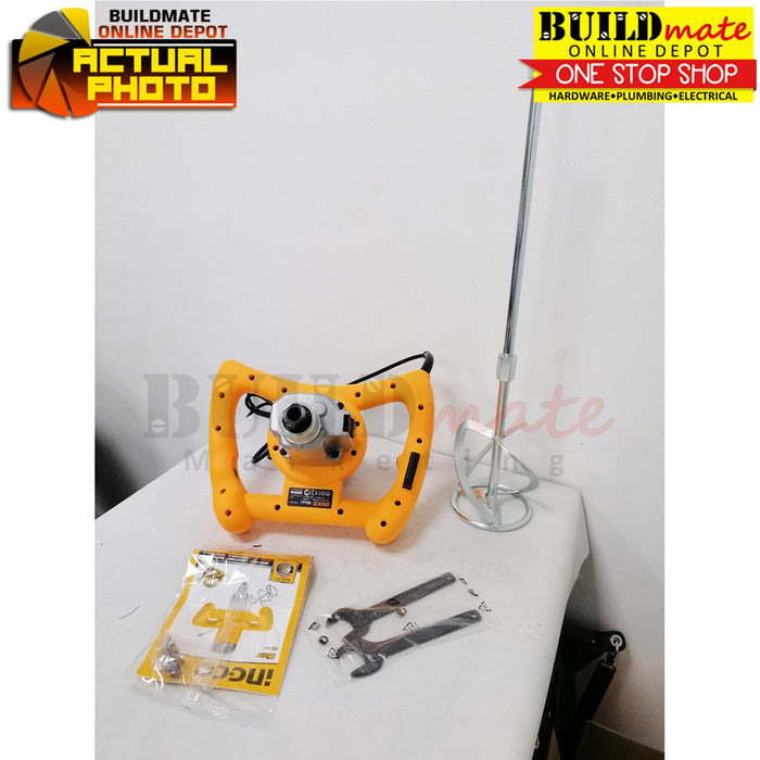 [SALE] INGCO Electric Mixer 1400W Hand Mixer With Mixing Pad Multi-functional Mixer For Concrete, Paint, Latex And Mortar MX214001 | 100% ORIGINAL / AUTHENTIC •BUILDMATE• IPT