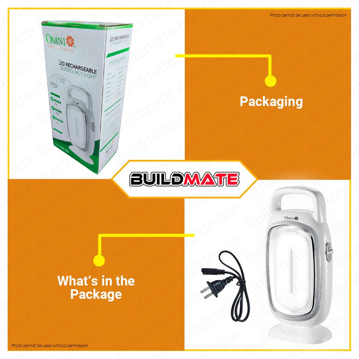 OMNI LED Rechargeable Emergency Light AEL-T30 •BUILDMATE•