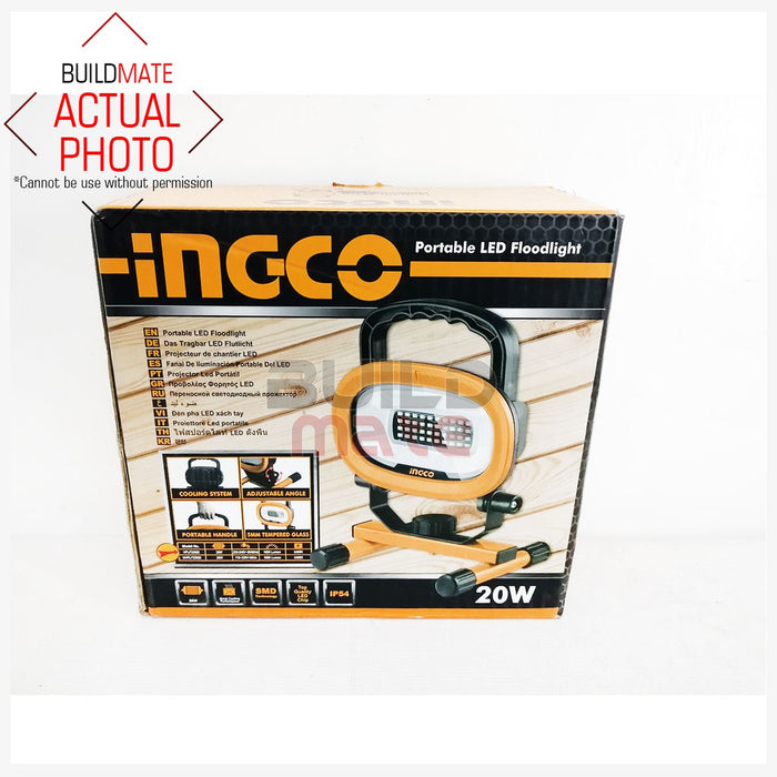 INGCO Portable LED Floodlight 20W HPLF22002 •BUILDMATE• IHT