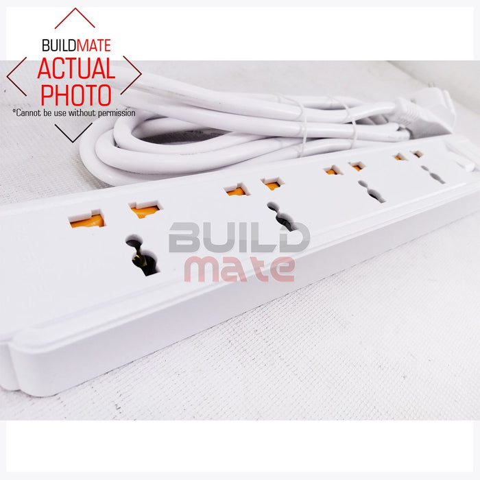 INGCO 4 Ways 3M Extension Cord Universal Socket Switch Overload Protection Power Strip HES23042V IHT