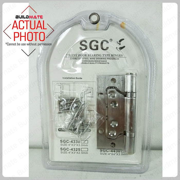 S.G.C. Butterfly Stainless Steel Bearing Type Hinges SOLD IN PAIR •BUILDMATE•