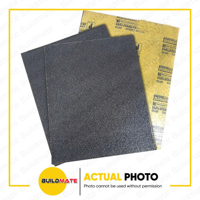 POWERHOUSE Sand Paper Sandpaper Waterproof Silicon Carbide •BUILDMATE ...