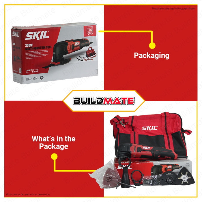 SKIL Oscillating Multi-function Tool 300W with LED Light MF1E1491DB •BUILDMATE•