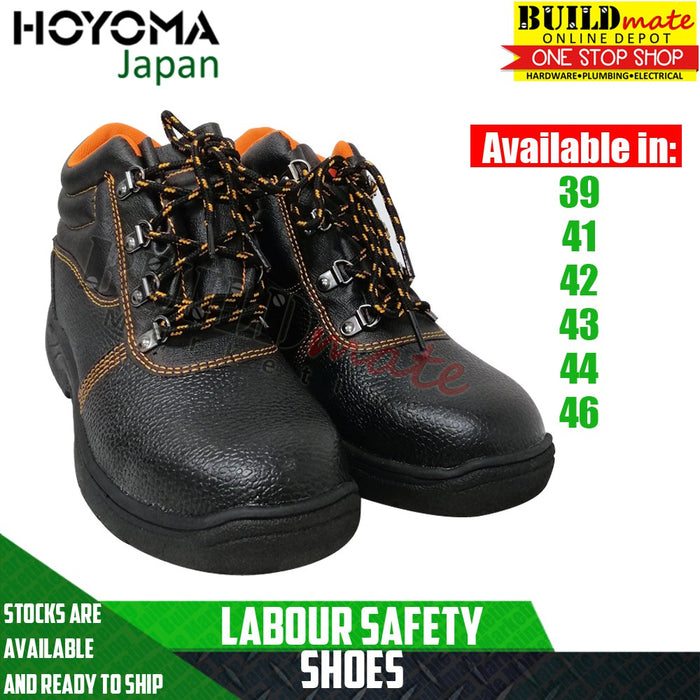 Hoyoma Labor Construction Safety Shoes Iron Bottom Thick Sole Extra Protection •BUILDMATE• HYMHT