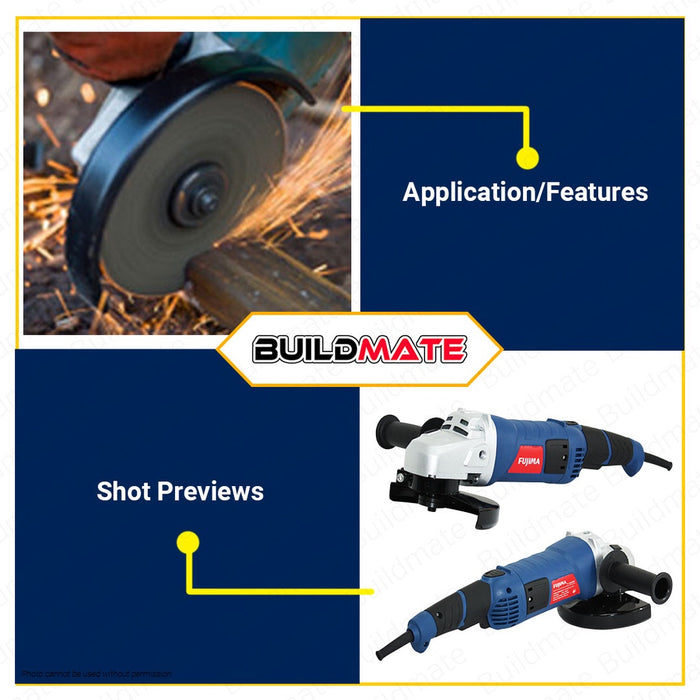 FUJIMA JAPAN Angle Grinder 2000W 7" FT-AG2000 •BUILDMATE•