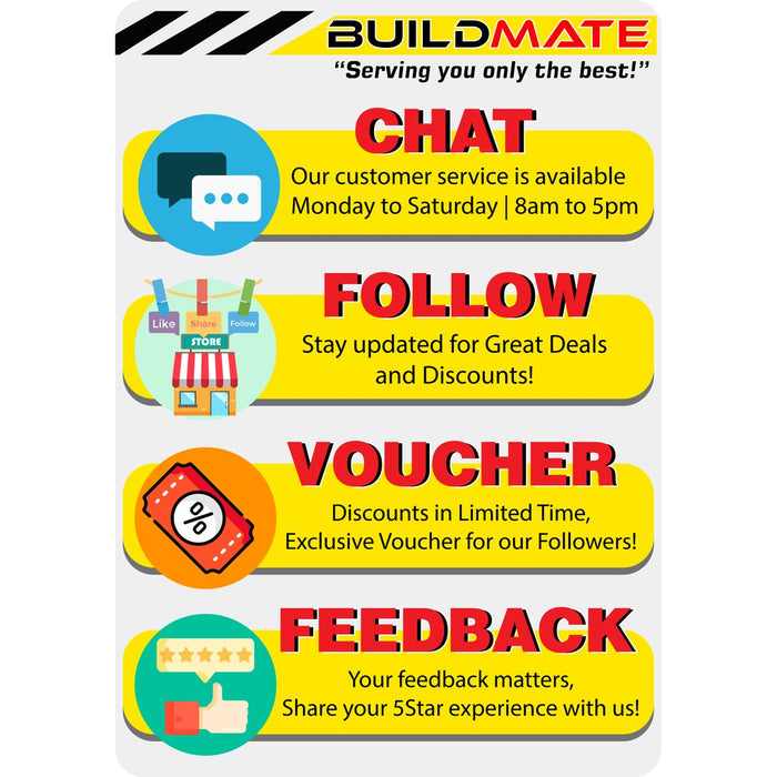 Waybill Sticker Folded 500 Sheets •BUILDMATE•
