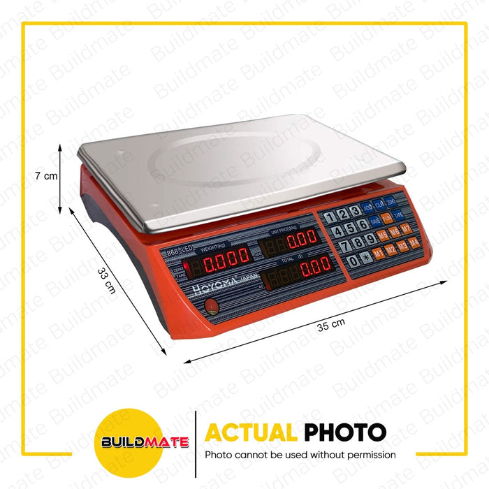 HOYOMA JAPAN Digital LED Weighing Scale 30KG H-C201 •BUILDMATE•