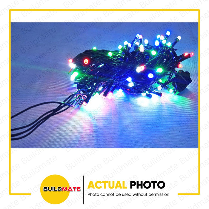 BUILDMATE Firefly LED Bright Christmas String Lights Multicolor with 8 Effects 100 Lights 7 Meters Indoor Decoration Fairy String Lighting Ornaments for Christmas Tree Decor