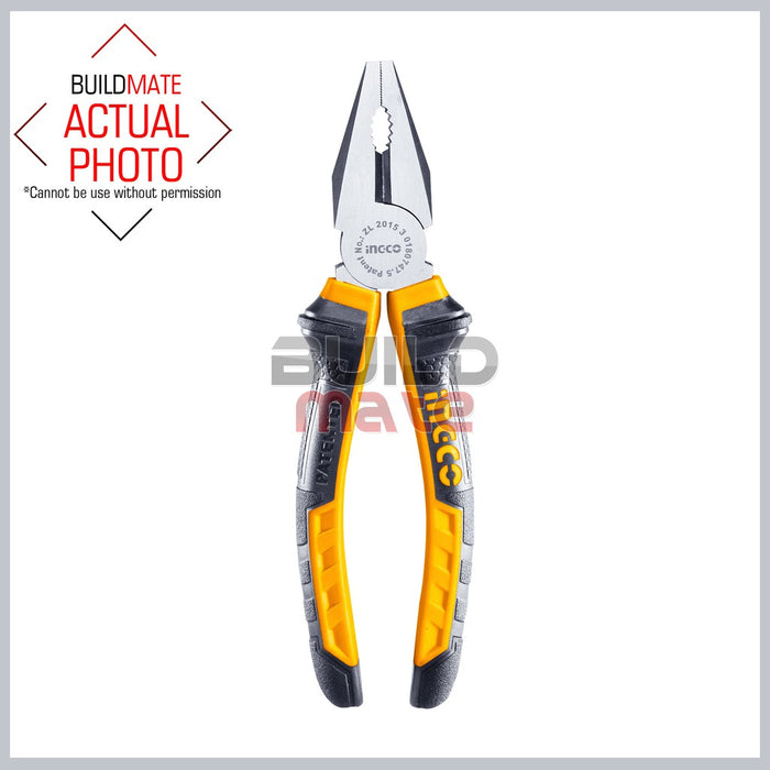 INGCO 3PCS Combination Plais Long Nose Diagonal Pliers Wire Cutter Set HKPS08318 •BUILDMATE• H-TSS