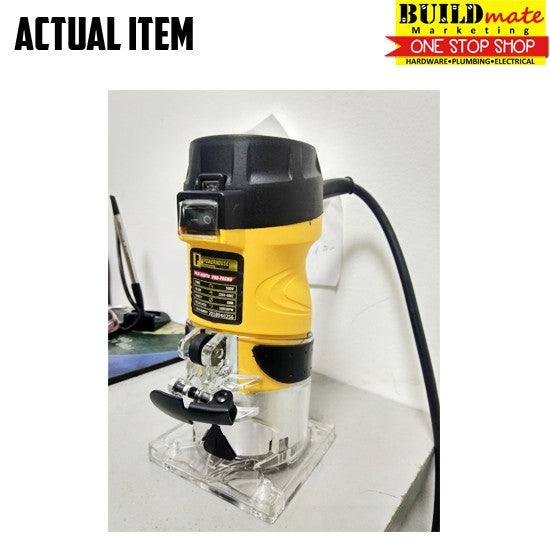 [COMBO] POWERHOUSE Palm Router Trimmer 500W w/ MAILTANK Router Bit 12PCS/SET 1/4" •BUILDMATE• PHCPT