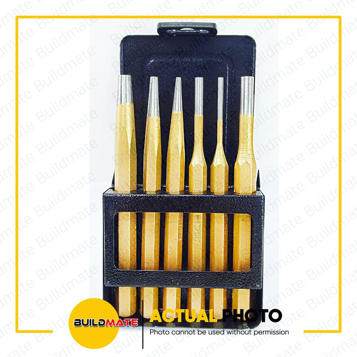 HOTECHE 6PCS/SET Punch and Chisel 390206 •BUILDMATE•