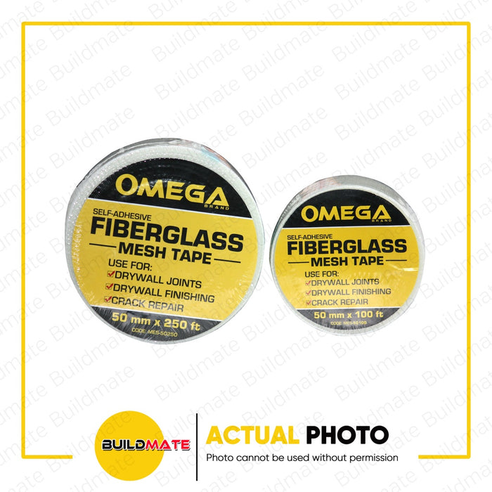 OMEGA / PANCLUB Gypsum Board Drywall Fiberglass Mesh Tape 100ft | 250ft SOLD PER PIECE •BUILDMATE•